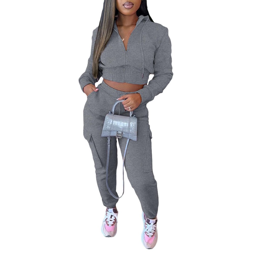 bbpawing Womens 2 Piece Outfits Sweatsuit Set Sweatshirt Sweatpant Lounge Set Tracksuit