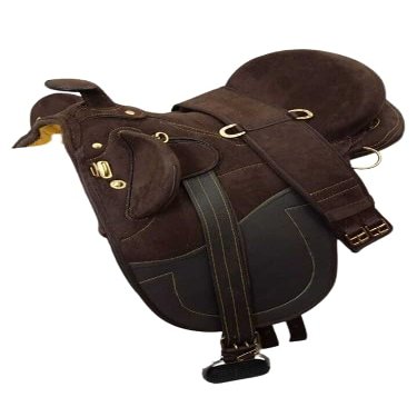 Australian Stock Horse Tack Synthetic Saddle for Horse with Matching Girth by SABA International (12")