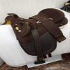 Australian Stock Horse Tack Synthetic Saddle for Horse with Matching Girth by SABA International (12") view 4