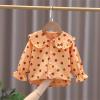 Toddler Midi Tops Kids Baby Girls Summer Casual Loog Sleeves Blouse Doll Collar Shirt Casual Fall Spring Tee Tops view 3