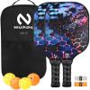 2024 Niupipo Pickleball Paddles, USAPA Approved Lightweight Pickleball Rackets w/Fiberglass Surface, Fiberglass Pickleball Paddles Set with 4 Pickleball Balls and 1 Bag view 1