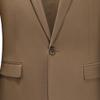 JEsilunmaMY Men Slim Fit Solid Blazer Jacket Business Casual Suit Sport Coat Lightweight Suit Jacket for Wedding Party Dinner (Khaki,6X-Large) view 3