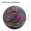 JOROBURO Reflective Basketball, Holographic Glowing Reflective Basketball, Size 7 Luminous Basket Ball for Night Game, Glow in The Dark Basketball Cool Glow Basketball Gifts for Girls Boys(#1) view 2