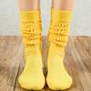 1 Pairs Women Winter Wool Cable Knit Crew Knee High Boot Socks,Size 5-11#W919 (Polyester Blend, Color E27) view 3