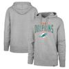 47 Men's Gray Miami Dolphins Headline Pullover Hoodie view 1