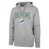 47 Men's Gray Miami Dolphins Headline Pullover Hoodie view 2