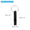 PATIKIL Emergency Whistle, 12 Pack Loud Sound Aluminum Keychain Whistles Outdoor Safety Survival Whistle for Boating Camping Hiking, Black view 2
