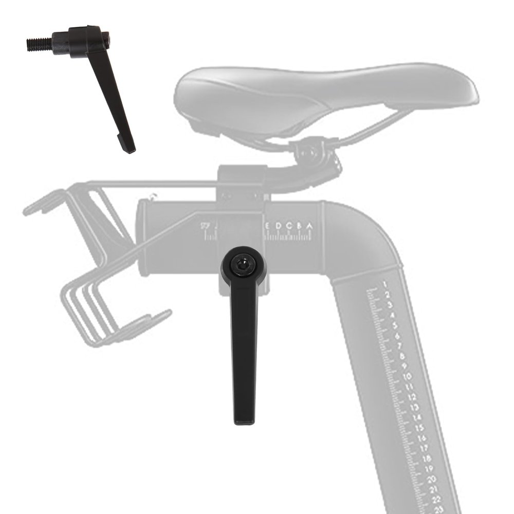 Exercise Bike Horizontal Seat bar Adjustment Lever Replacement parts for peloton Spin Bike Adjuster Handle, Alloy Adjustable Handle Accessories (black 1)