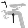 Exercise Bike Horizontal Seat bar Adjustment Lever Replacement parts for peloton Spin Bike Adjuster Handle, Alloy Adjustable Handle Accessories (black 1) view 1