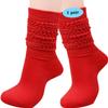 1 Pairs Women Winter Wool Cable Knit Crew Knee High Boot Socks,Size 5-11#W919 (Polyester Blend, Color E45) view 1