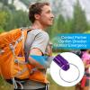 PATIKIL Emergency Whistle, 6 Pack Loud Sound Aluminum Keychain Whistles Outdoor Safety Survival Whistle for Boating Camping Hiking, Purple view 4