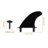ASYWISH 3 Pcs TPU Soft Tops Surfs Fins and 6 Fins Screws Set Soft Surfboard Thrusters Fins Lightweight Tail Fins Easy to Carry Thrusters Fins Screws view 3