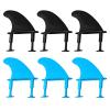 ASYWISH 3 Pcs TPU Soft Tops Surfs Fins and 6 Fins Screws Set Soft Surfboard Thrusters Fins Lightweight Tail Fins Easy to Carry Thrusters Fins Screws view 4