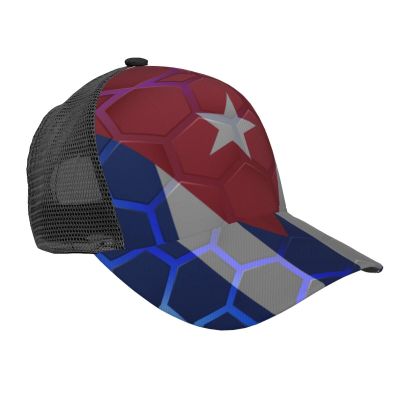 MULIHU Flag of Cuba Baseball Cap for Men Women Trucker Hats Mesh Back Cap Adjustable Breathable Hat Baseball Cap Dad Hats