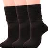 3 Pairs Women Winter Wool Cable Knit Crew Knee High Boot Socks,Size 5-11#W919 (Polyester Blend, Color E05) view 1