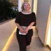 Black Pants Sets for Womens 2 Piece Outfits Sequin Flowy Hem Tops Wide Leg Pant Suiting Casual Loose Crew Neck Half Seleeve Plus Size Pantsuit view 2