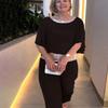 Black Pants Sets for Womens 2 Piece Outfits Sequin Flowy Hem Tops Wide Leg Pant Suiting Casual Loose Crew Neck Half Seleeve Plus Size Pantsuit view 4