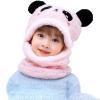 CHRISK Cartoon Hat Girls Boys Scarf Thicken Cap Winter Hat Kids Newborn Baby Stuff Children Hat Plus Fleece Kids Caps 1-12Years (Color : Blue, Size : 5-12Years Old) view 2