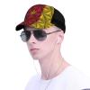 MULIHU Cameroon Flag with Polygonal Effect Baseball Cap for Men Women Trucker Hats Mesh Back Cap Adjustable Breathable Hat Baseball Cap Dad Hats view 3