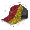 MULIHU Cameroon Flag with Polygonal Effect Baseball Cap for Men Women Trucker Hats Mesh Back Cap Adjustable Breathable Hat Baseball Cap Dad Hats view 4