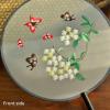 VIGANI Chinese Style Hand Fan,Round Fan, Chinese Style Summer Handheld Round Fan, Embroidered Beautiful Pattern Translucent Hand Fan, Butterflies and Flowers view 4