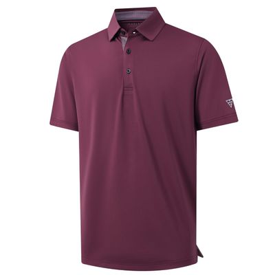 Mens Polo Shirts Short Sleeve Dry Fit Moisture Wicking Tech Performance Casual Sport Solid Golf Shirts for Men