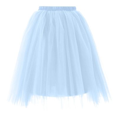 BigkiTchen Women's Puffy Skirt Skorts, Solid Run Yoga Inner Shorts Elastic Sports Golf Skorts, Stretchy Pleated Tennis Skirts Cyan