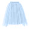 BigkiTchen Women's Puffy Skirt Skorts, Solid Run Yoga Inner Shorts Elastic Sports Golf Skorts, Stretchy Pleated Tennis Skirts Cyan view 1
