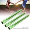 Pilipane Track and Field Relay Batons Sticks, 3pcs Aluminum Alloy Electroplated Relay Batons, Track Batons Race Equipments for Track and Field Sprint Matches (Green) view 3