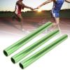 Pilipane Track and Field Relay Batons Sticks, 3pcs Aluminum Alloy Electroplated Relay Batons, Track Batons Race Equipments for Track and Field Sprint Matches (Green) view 4