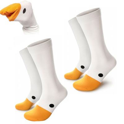 Yanmcxly Unisex 2 Pair Funny Goose Head Socks Universal Animal Sport Yoga Socks US 5-12