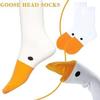 Yanmcxly Unisex 2 Pair Funny Goose Head Socks Universal Animal Sport Yoga Socks US 5-12 view 2
