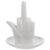 PRETYZOOM Ceramic Gesture Tray Jewelry Dish Tray Ceramic Ring Holder Desktop Adorn Lipstick Desktop Necklace Container Jewelry Dish Trinket Storage Plate Earrings Holder Decorative view 1