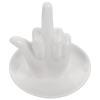 PRETYZOOM Ceramic Gesture Tray Jewelry Dish Tray Ceramic Ring Holder Desktop Adorn Lipstick Desktop Necklace Container Jewelry Dish Trinket Storage Plate Earrings Holder Decorative view 3
