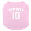 Peru Jersey - Soccer Sporty Dog Shirt (Pink, X-Large) view 1