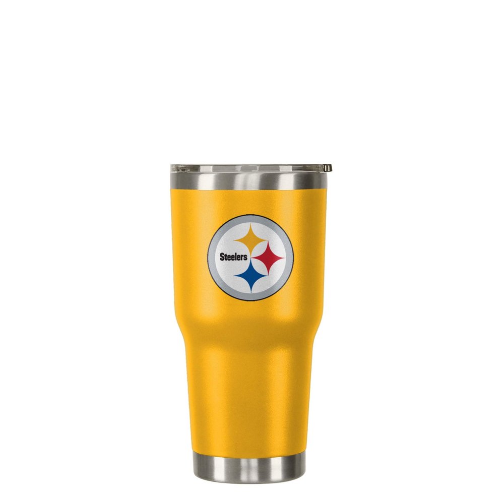 FOCO Pittsburgh Steelers NFL Team Logo 30 oz Tumbler - Yellow