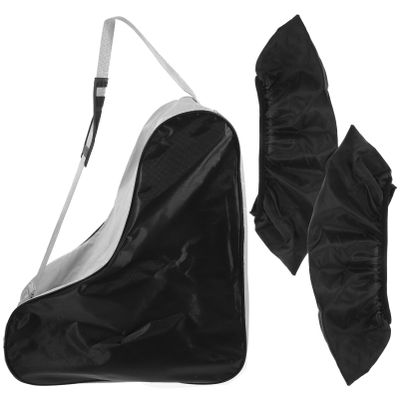 GANAZONO 1set Roller Skates Organizer Pouch Portable Zipper Storage Bag for Quad and Inline Skates Easy to Clean for Ice Skating Shoes and Accessories