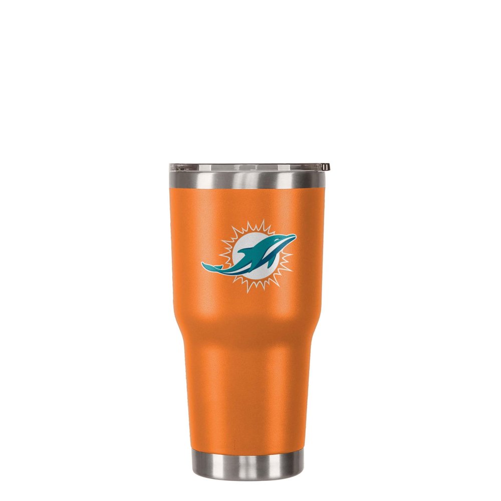 FOCO Miami Dolphins NFL Team Logo 30 oz Tumbler - Orange