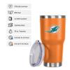 FOCO Miami Dolphins NFL Team Logo 30 oz Tumbler - Orange view 3