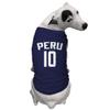 Peru Jersey - Soccer Sporty Dog Shirt (Navy, X-Small) view 2