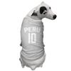Peru Jersey - Soccer Sporty Dog Shirt (Light Gray, 3X-Large) view 2