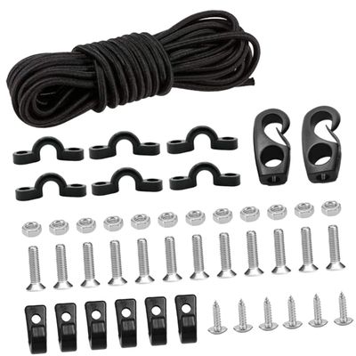 BESPORTBLE Kayak Bungee Cord Kit with Hooks Elastic Deck Rigging Straps for Kayaks Canoes Boats Durable and Lightweight Easy Storage for Outdoor Adventures