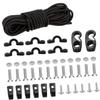 BESPORTBLE Kayak Bungee Cord Kit with Hooks Elastic Deck Rigging Straps for Kayaks Canoes Boats Durable and Lightweight Easy Storage for Outdoor Adventures view 1
