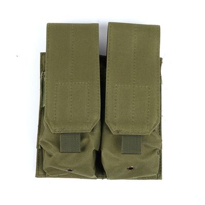 Double M4 Mag Pouch, Nylon Magazine Pouch, Large Utility Pouch (ArmyGreen)