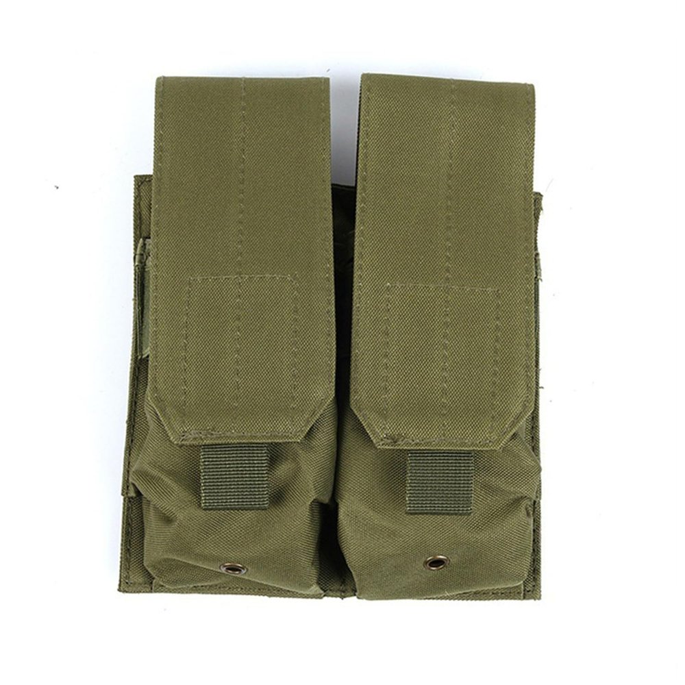 Double M4 Mag Pouch, Nylon Magazine Pouch, Large Utility Pouch (ArmyGreen)