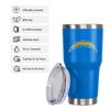 FOCO Los Angeles Chargers NFL Team Logo 30 oz Tumbler - Blue view 3