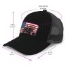 MULIHU American Flag Patriotic Tractor Baseball Cap for Men Women Trucker Hats Mesh Back Cap Adjustable Breathable Hat Baseball Cap Dad Hats view 4