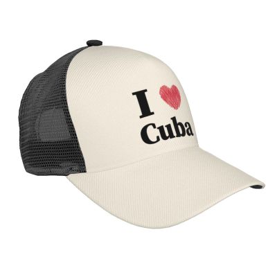 MULIHU I Love Cuba Baseball Cap for Men Women Trucker Hats Mesh Back Cap Adjustable Breathable Hat Baseball Cap Dad Hats