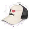 MULIHU I Love Cuba Baseball Cap for Men Women Trucker Hats Mesh Back Cap Adjustable Breathable Hat Baseball Cap Dad Hats view 4