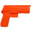 American Safety Props - Non-Functional Solid Polymer Holster Molding Gun Prop - (Prepped) - Blaze Orange - U.S.A. Made - Compatible with Sig Sauer P320 (Full Size)(.45 ACP) view 3